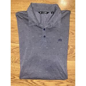 Travis Mathew Mens Gray Short Sleeve Polo Shirt Size XL